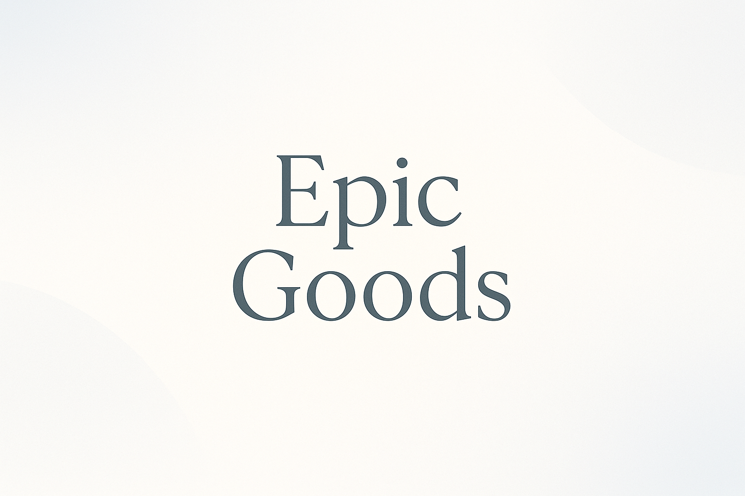 Epic-goods create banner type in lttle bit ligth