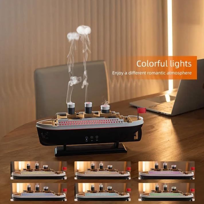 Titanic Steam Ship Design Humidifier Diffuser for Home